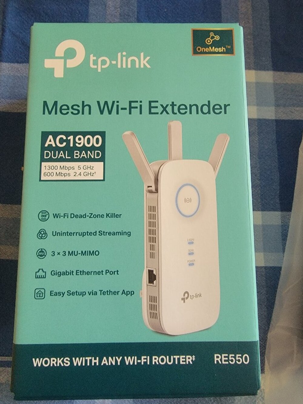TP-Link RE550 AC1900 Dual Band Wi-Fi Range Extender Booster Signal Home Mesh